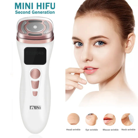 새로운 미니 HIFU 기계 초음파 기계 RF Fadiofrecuencia EMS 미세 전류 리프트 회사 강화 피부 주름 스킨 케어 제품