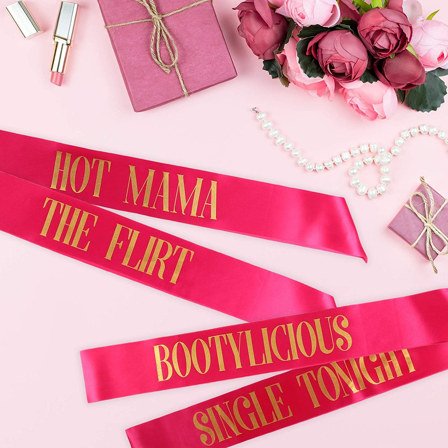 Funny Wedding Party Bride To Be Team Bride Tribe Satin Sash Set Hot Pink Bridal Shower Bachelorette Party Game Decoration Ideas