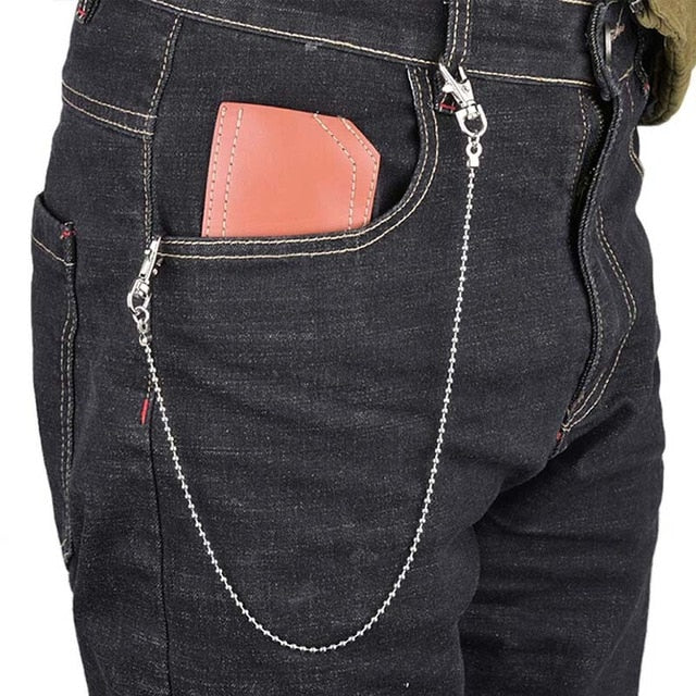 Punk Hip-hop Trendy Single/Three Layer Belt Key Chain Waist Pants Chain Jeans Long Metal Clothing Accessories Jewelry Fashion